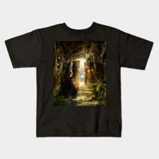 "A Knock at the Door" - Illustration Kids T-Shirt